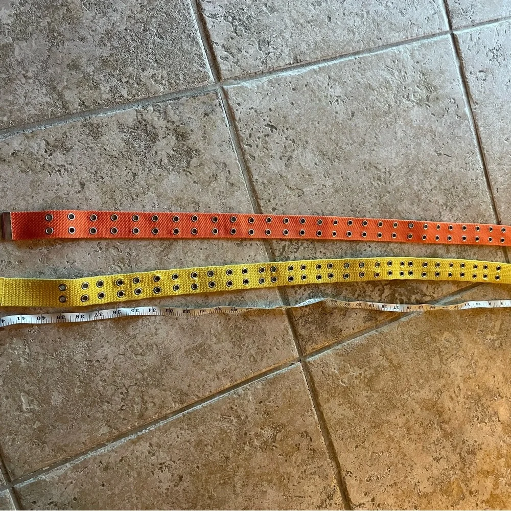 Colorful Kids Belt Set - Orange and Yellow